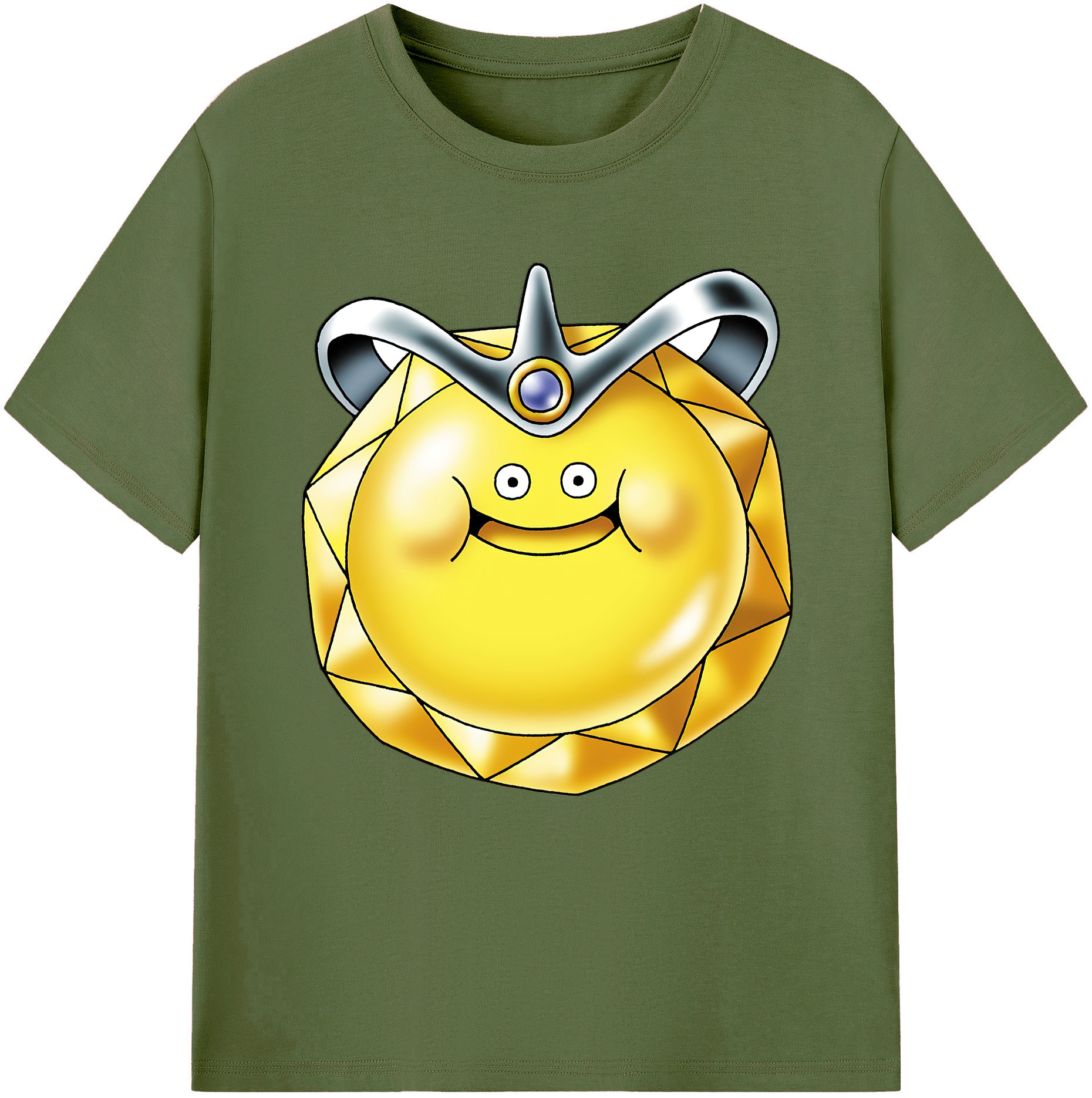 （画像用） ドラゴンクエスト Doragon Kuesuto Dragon Quest 綿100％半袖Tシャツ（フロントプリント）